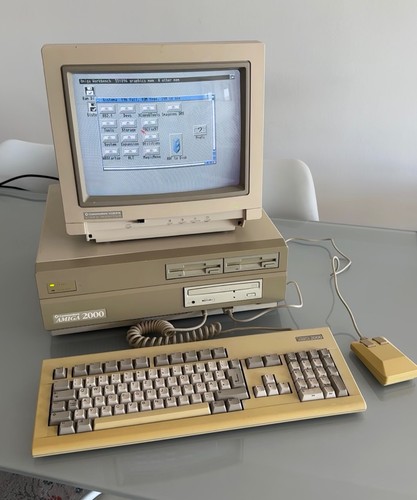 Amiga 2000 with - disk, and