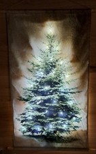 Tannenbaum Weihnachtsbaum Stimmungsvoller Tür/ Wandbehang beleuchtet Deko