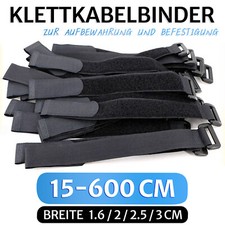 Klettkabelbinder Klett-Kabelbinder wiederverwendbar Klettband Klettverschlus