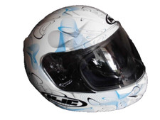 Motorrad Helm HJC ECE R 22-05  Farbe: Weiß Gr: S 51