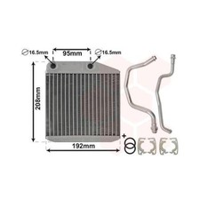 Van Wezel 17006313 Wärmetauscher Innenraumheizung für Citroën Opel Peugeot