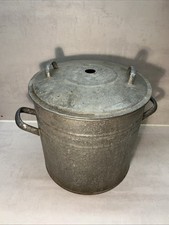 Alter Großer Zinktopf Einwecktopf Garten Deko  Shabby Chic Pflanzkübel DDR