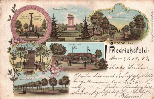 Gruß aus friedrichsfeld - ak,