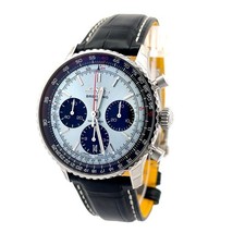 Neu Breitling Navitimer B01 Chronograph 41 AB0139241C2P1 Ice Blue Herrenuhr