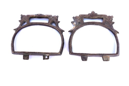 Paar vintage messing pfau - vintage,