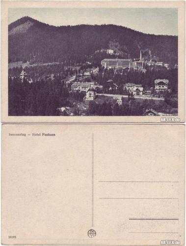 Ansichtskarte semmering hotel - ansichtskarte,