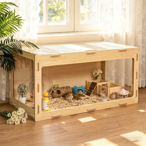 Kleiner holz hamsterkäfig - kleiner, holz-hamsterkäfig