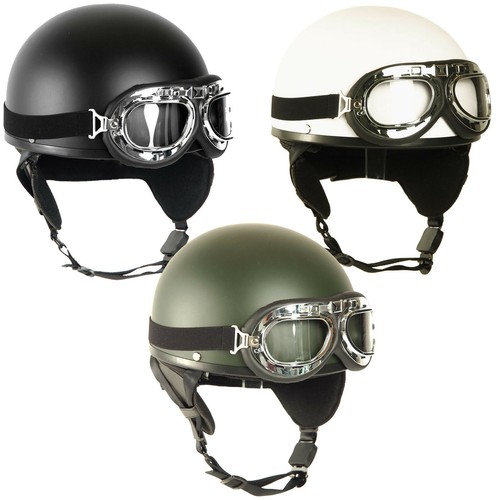 Retro helm halbschale mit - helm,