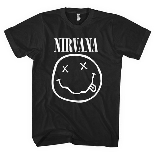 Nirvana white smiley band - smiley,