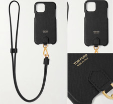 Tom Ford Grain Leather  iPhone 11 Phone Hülle Pro Case Lanyard Pouch Tasche Bag