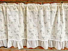 GROßE wunderschöne Scheibengardine mit Spitze und Rüschen Landhaus Shabby