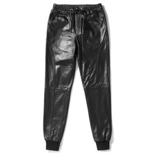 Herren Schwarz Echt Lammleder