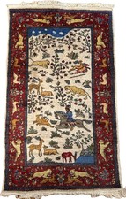 Tebris Täbriz 155 x 90cm mit Seide Tabris Täbris Rug Carpet Tapis Orientteppich