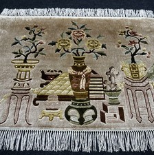 Seidenteppich China 93 x 64 cm