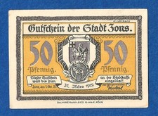 02 210 Notgeld Stadt Zons 50