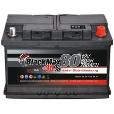 Autobatterie 12V 80Ah BlackMax