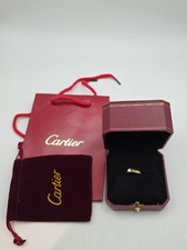 Vintage Cartier Solitär Diamant Ring 18K Gelbgold für Damen 3,22 gr M Größe