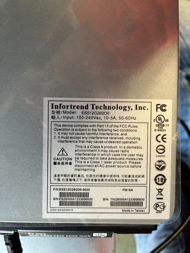 Infortrend eonstor ess12g2b2d0 - infortrend,