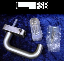 FSB 34-1070 Edelstahl, Fenstergriff abschließbar Stift 7 x 43mm, Fensterbeschlag