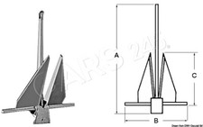 DANFORTH Anker 10 kg