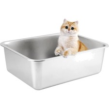 Hochseitige Katzentoilette aus