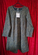 Kleid neu Langarm Schwarz mit Muster L Gothic 