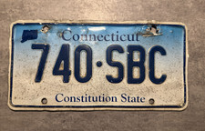 USA Nummernschild Kennzeichen License Plate Connecticut Constitution State