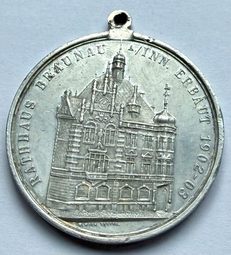 Medaille anhänger rathaus - anhänger,