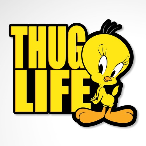 Thug life sticker cartoon - thug,