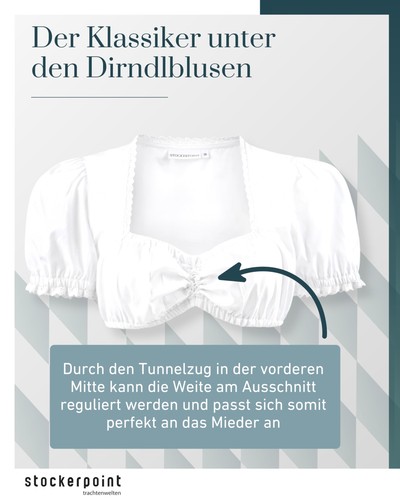 Dirndlbluse damen stockerpoint - dirndlbluse,