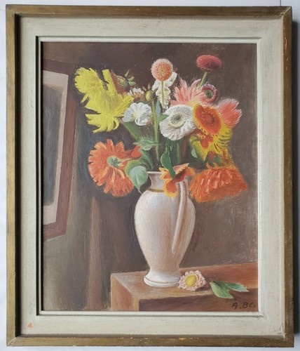 Gemälde öl stillleben blumen - stillleben,