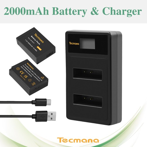 2000mah akku für canon - 2x,