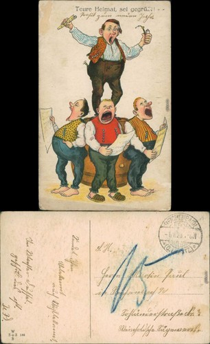 Ansichtskarte scherzkarten - ansichtskarte,