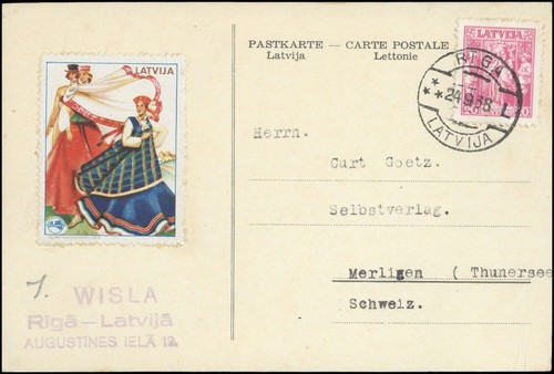 1938 lettland 235 brief - 235,,