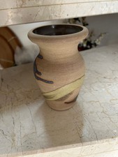 Tonvase mit Muster Vintage