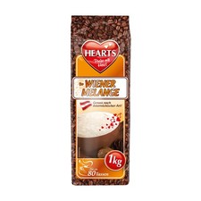 HEARTS Cappuccino Wiener Melange 1kg Getränkepulver Instantkaffee