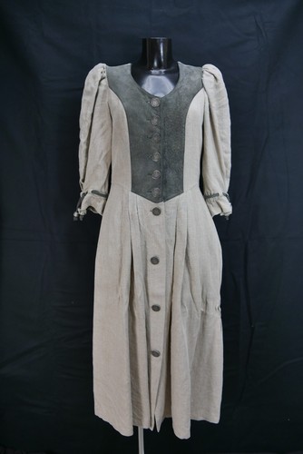 Landhauskleid leinen lang - leinen,