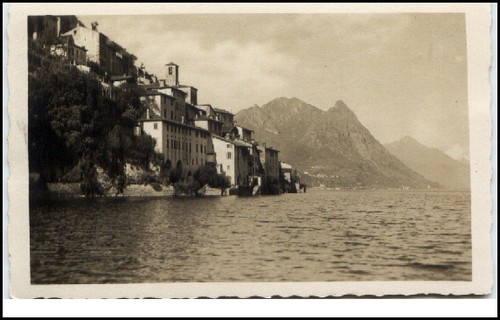 Vintage postcard gandria - vintage,