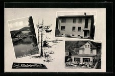 Passepartout-AK Niederbreitbach, Pension Krumscheid, Gästehaus, Wiedpartie 
