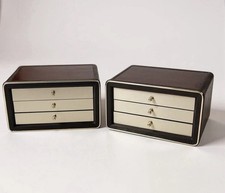 RUF International vintage Design Nachttische / Nachtschränke 70s Braun