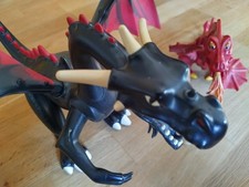 Playmobil Drache Riesendrache mit Feuer LED  4838  und kleiner roter Drache