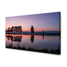 CANVAS Leinwandbilder XXL Wandbilder Kunstdruck Sonnenuntergang über dem Wasser