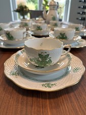 Herend Porzellan Serie Apponyi Grün Handpainted