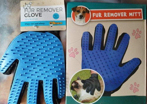 Fellpflege handschuh neu blau - handschuh,