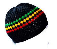 Rasta Strick Mütze, Knitted