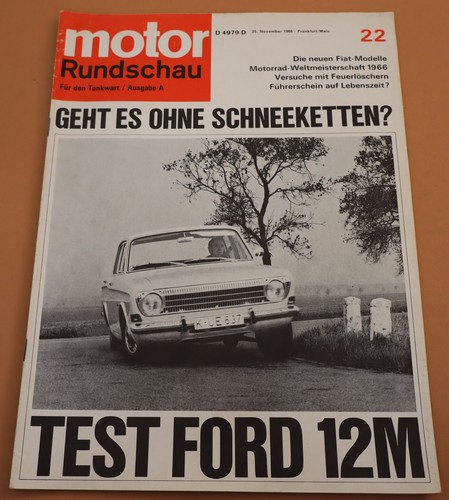 Motor rundschau 1966 - rundschau, ford