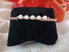 Anstecknadel Weißgold 585 er mit Akoya Zuchtperlen und Brillanten