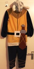Kostüm Wikinger, Overall mit Schwert und Helm (Stoff) 122 128 Karneval, Fasching