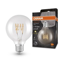 Osram LED Spiral Filament G80 Globe 4,8W = 40W E27 klar 470lm warmweiß DIMMBAR