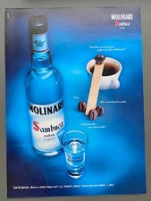Molinari Sambuca extra Liqueur 1999 Vintage Ad Werbung Reklame